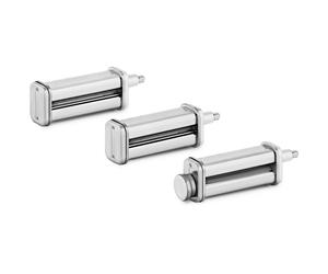 Argento Accessori per fare la pasta - Per impastatrici planetarie RCPM-7,1D e RCPM-7,1C - Royal Catering - Tre parti