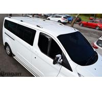 Argento Alluminio Barre Tettuccio Per ford transit tourneo custom Lwb 2013-2018