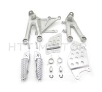 Argento Anteriore Poggia Piede Pegs Supporto Set Per Honda CBR1000RR 2004-2007