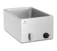 Royal Catering Bagnomaria professionale - 600 W - GN 1/1 - Senza contenitore - Rubinetto di scarico RCBM_GN1/1