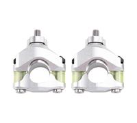 (Argento) Barra di montaggio per riser manubrio da 28 mm, smorzamento manubrio regolabile per 690 Duke