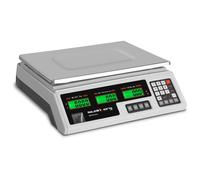 Argento Bilancia da banco di controllo - 40 kg / 2 g - Superficie 34 x 23 cm - Display LCD retroilluminato - Autosufficienza 8 h | Steinberg Systems
