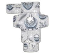 Argento Buon Natale Campana Agrifoglio Riutilizzabile Fasciatoio Bambino con Tasca Tessuto Pannolino Fasciatoio Pad Viaggio per Ragazza & Ragazzo cambiador de pa?ales para Bebes