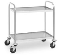 Royal Catering B-WARE Carrello inox - 2 ripiani - fino a 150 kg RCSW 2.1H