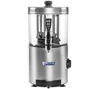 Argento Cioccolatiera professionale - 3 litri - 1200 W - Pala miscelatrice - Coperchio anticondensa - 0-90 °C - Acciaio inox e policarbonato | Royal Catering