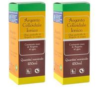 Argento Colloidale Ionico 40Ppm Certificato 250 Ml 2x250 ml Soluzione