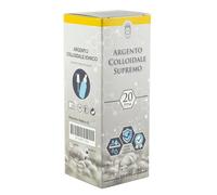 Argento Colloidale Ionico Supremo 20 PPM Dispositivo Medico con Erogatori, 100ml