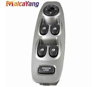 (Argento con automatico) Interruttore di controllo principale alzacristalli elettrico grigio di alta