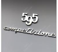 Argento Cromato Posteriore Tronco Stivale Stemma Emblema per Abarth 595