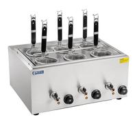Argento Cuocipasta elettrico con 6 Cestelli | Royal Catering