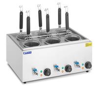 Argento Cuocipasta elettrico con 6 Cestelli - Temperatura: 30 - 110 °C | Royal Catering