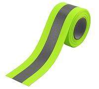 Argento da cucire su nastro riflettente per sicurezza Chothing cinghia in tessuto Trim striscia verde 5,1 cm x 4,9 m