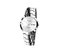 (Argento da uomo) Orologi da partner per gli innamorati, orologio da polso al quarzo con quadrante grande,