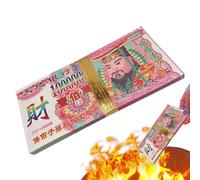 Argento degli antenati da bruciare - Moneta antica per funerale - Set di 100 carte commemorative Joss per cerimonia, Festival dei fantasmi, Qingming, Culto, Tradizione, Tempio