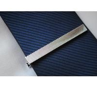 Argento Diagonali Inciso Fermacravatta 5.8cm Da Frederick Thomas FT334