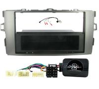 Argento din Facia Leva Sterzo Controllo Kit Montaggio per Toyota Corolla 07-09