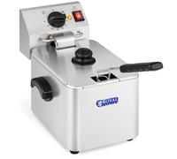 Argento Friggitrice 8 litri - Termostato EGO | Royal Catering