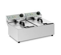 Royal Catering Friggitrice 2 vasche da 10 litri - ECO RCEF-10DY-ECO