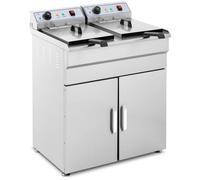 Seconda Mano Friggitrice elettrica - 2 x 16 litri - 400 V - con armadietto