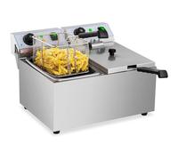 Royal Catering Friggitrice elettrica - 2 x 8 litri - 230 V RCEF 08DB