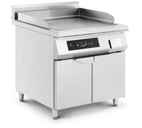 Argento Fry top a induzione - 720 x 610 mm - Liscia - 10000 W - Royal Catering