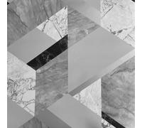 Argento & Grigio Parati - Geometrico Floreale Foglie Animale Glitter Metallico &