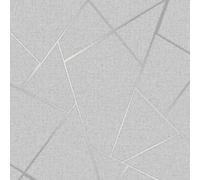 Quarzo Fractal Parati Geometrico Metallico Fine Decor - FD42280 Grigio/Argento
