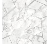 Argento Grigio Parati Geometrico Marmo Righe Glitter Metallico Fine Decor