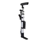Argento in Lega di Alluminio Pompa Portatile per Bicicletta | Pompaggio Stabilizzato Piede, Leggera da Trasportare, Gonfiaggio Rapido per Gomme Bici e Passeggino