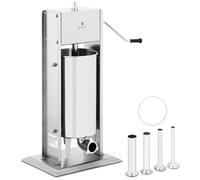 Argento Insaccatrice per salsiccia e salumi - 15 L - Manuale - Verticale - Acciaio inox | Royal Catering