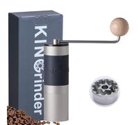【Argento】KINGrinder K2 macinacaffè manuale manico dritto inox | Supporta regolazioni di macinatura per vari metodi come pour-over ed espresso