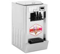 Argento Macchina per gelato soft - 1.640 W - 23 l/h - 3 gusti - Royal Catering
