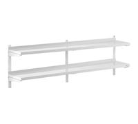 Argento Mensola in acciaio inox - 2 ripiani - 30 x 200 cm | Royal Catering