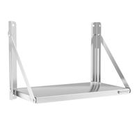 Argento Mensola pieghevole a muro in acciaio inox - 60 x 30 cm - 40 kg | Royal Catering