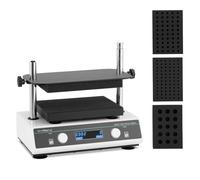 Argento metallizzato, Bianco Agitatore da laboratorio a vortice - 500 - 3000 giri/min - Timer | Steinberg Systems