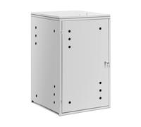 Uniprodo Copribidone per spazzatura 240 l Fori di ventilazione copri cassonetto della spazzatura Copribidone dei rifiuti Copri bidoni spazzatura Copribidone per spazzatura acciaio inox