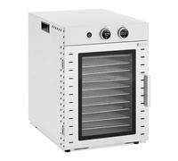 Argento metallizzato Essiccatore per alimenti - 1000 W - 12 ripiani - 40 l - Royal Catering