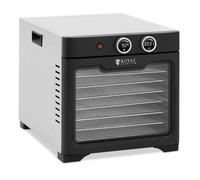 Argento metallizzato Essiccatore per alimenti - 8 ripiani - 26 l - 800 W - Royal Catering