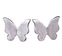 Argento orecchini farfalla di Nico opaco Roman tavolo spazzolato naturale - 925 orecchini orecchini gioielli regalo da donna in sos226