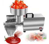 Argento,Passapomodoro Elettrico da 450 W, Macchina per La Macinazione dei Pomodori Commerciale, Pressa per Alimenti in Acciaio Inox, per Salsa di Fragole E Mirtilli