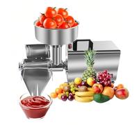Argento,Passapomodoro Elettrico, Passapomodulatore E Preparatore di Salse, Macchina per Preparare Salse in Acciaio Inox da 450 W, per Salsa di Pomodoro, Fragole E Mirtilli