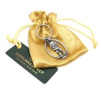 Argento Peltro Pescatore Portachiavi Pesca Regalo per Lui Da Cufflinks Direct