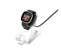 (Argento) Per Fitbit Ace LTE, supporto in lega di alluminio, caricabatteria per orologio, lunghezza: