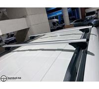 Argento Per Mercedes Sw (W124) Top Tetto Cremagliera Croce Barre