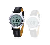 (Argento per uomo) Orologio musulmano per donna e uomo con allarme Azan, direzione Qibla, calendario