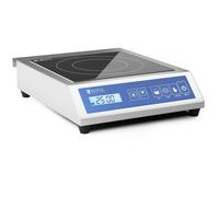 Argento Piastra a induzione - 28 cm - Da 60 a 240 °C - Display touch - Timer | Royal Catering