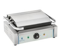 Royal Catering Piastra panini - 1 x 2.200 Watt - rigato RCKG-2200-G GRILL ELEKTRYCZNY