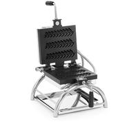 Argento Piastra per waffel su stecco - 2 x 1000 W - Royal Catering
