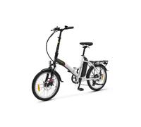 Argento Piuma Foldable E-bike, Ruote 20", Autonomia Max 70 km, Motore 250W, Batteria 374W, Cambio Shimano 7 Rapporti, Peso Max Supportato 100 kg, Ar-bi-220003