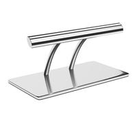 Argento Poggiapiedi parrucchieri - Acciaio inox - 35 cm - Ovale | physa